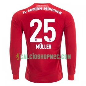 Bayern Monaco Thomas Müller 25 Maglia Prima 2019/2020 Manica Lunga